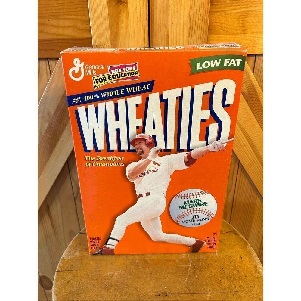 Mark McGwire Cardinals Home Run Hero Wheaties Box (empty)